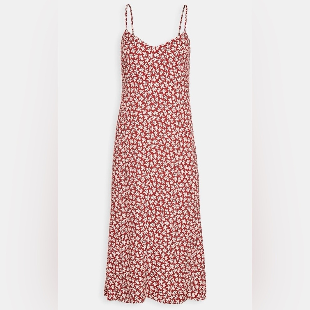 Reformation crimini ditsy Floral Red Maxi Dress